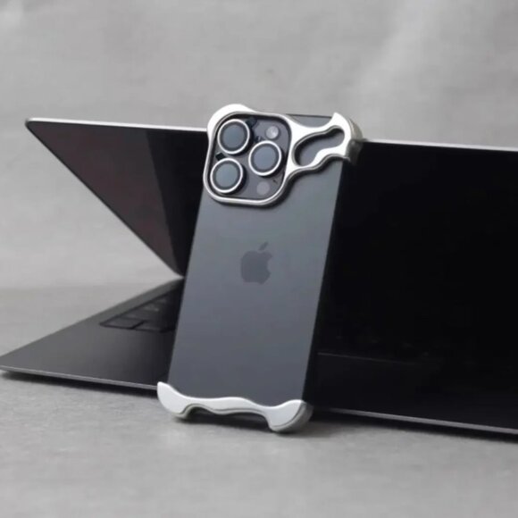 Black and Silver Crystal iPhone Case - Picture 3 of 6